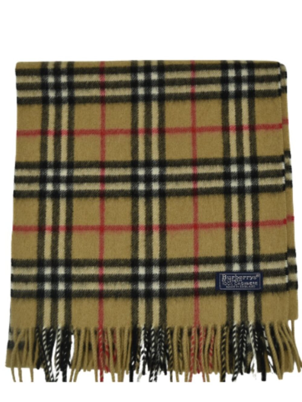 Burberry Plaid Cashmere Scarf